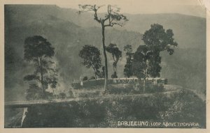 Darjeeling Loop Above Tindharia India Real Photo Old Postcard