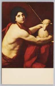 Greenville SC~Young John the Baptist~Desubleo~Bob Jones University~'50s Postcard