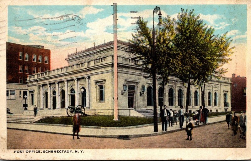 New York Schenectady Post Office 1922 Curteich