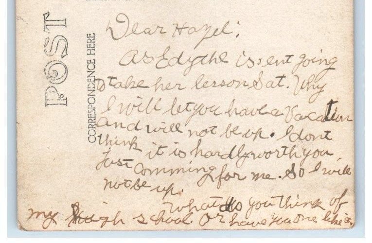 1912 Home Residence Stone Wall View Ackert Hook Rd Rhinebeck NY RPPC Postcard