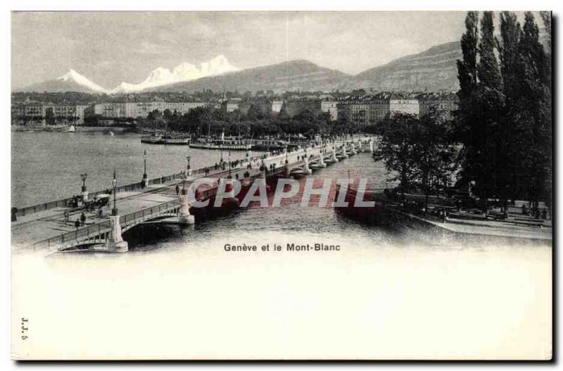 Switzerland - Geneva - Geneva - Mont Blanc - Old Postcard