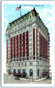 PORTLAND, Oregon  OR   HOTEL BENSON  ca 1910s-20s  Postcard