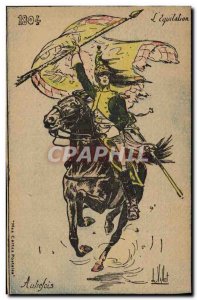 Old Postcard Militaria 1804 L & # 39equitation past