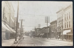 Mint USA Real Picture Postcard Main Street Looking East Reynoldsville Pa