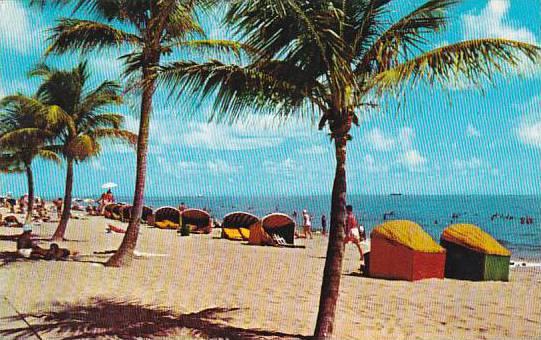 Florida Hollywood By The Sea Beach Cabanas On Beautiful
