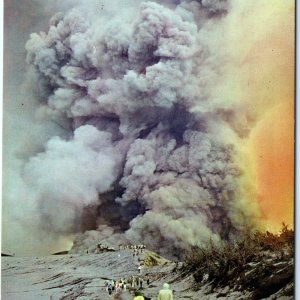 c1963 Costa Rica Irazu Volcano Eruption Smoke Ash Cloud Chrome 4x6 PC M17