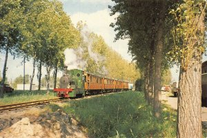 Netherlands Stichting Rijdend Tram Museum Steam Train vintage postcard