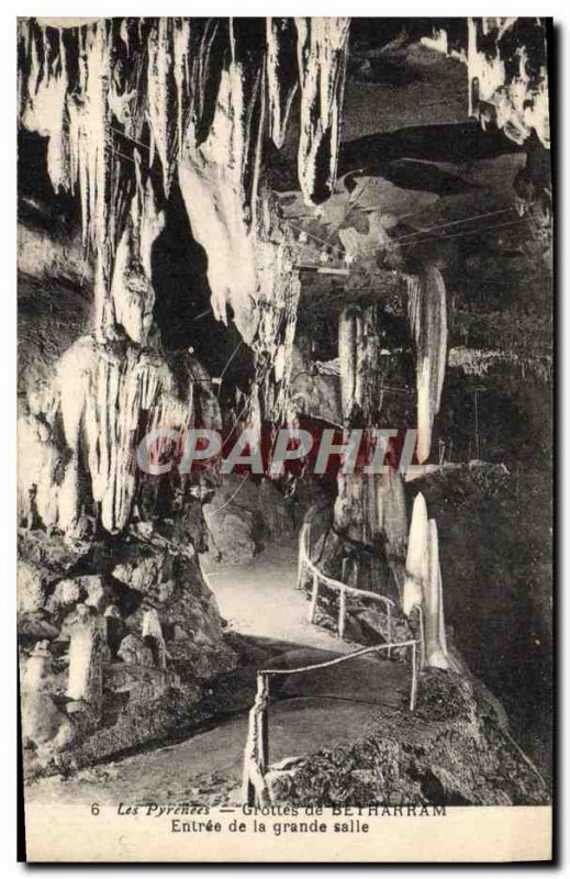 Old Postcard From The Pyrenees Betharram Caves Entrance of the hall