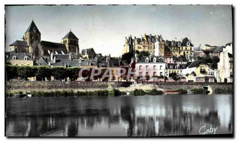 Postcard Modern Saint Aignan Cher Chateau and L & # 39Eglise