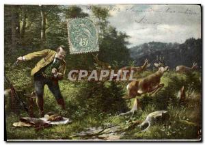 Old Postcard Hunting Hunter