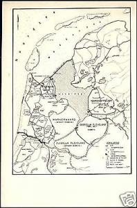 netherlands, Locking Land Reclamation IJsselmeer, MAP