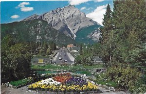 Banff  Alberta Canada from Cascade Rock Gardens Canadian Rockies Mailed 1963