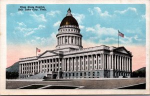 Utah State Capitol Salt Lake City Utah Postcard C215