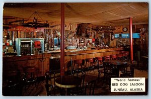 Juneau Alaska AK Postcard Red Dog Saloon Entertainment Interior 1972 Vintage