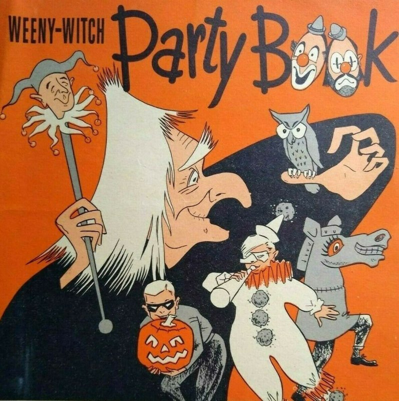 Halloween Party Book Vintage Weeny Witch Original Masks Cutouts Recipes 1952