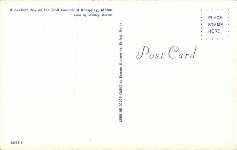 Rangeley Maine ME Golf Course c1950s-60s Postcard