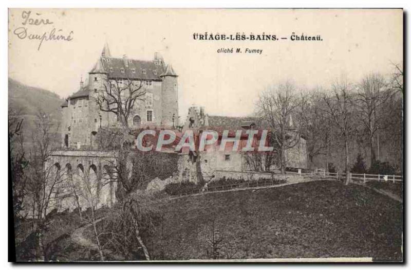 Old Postcard Uriage Les Bains Chateau