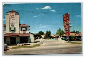 Vintage 1960's Postcard Park Plaza Motel E Lancaster US 80-180 Fort Worth Texas