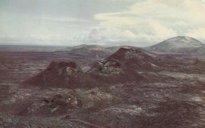 VINTAGE POSTCARD CRATERS OF THE MOON NATIONAL PARK SPATTER CONES VIA YELLOWSTONE