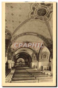 Old Postcard Basilica of Lisieux The Crypt A Nave Side