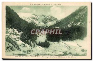 Old Postcard Plateau d & # 39Artigue Down skidrome and hotels