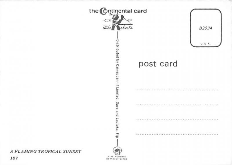 Flaming Tropical Sunset - Fiji