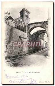 Old Postcard Vezelay La Rue des Ursulines