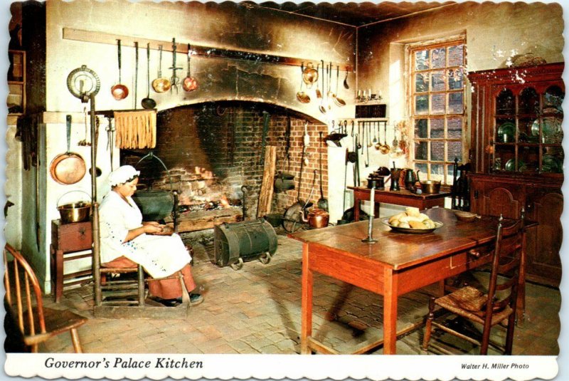Postcard - Governor's Palace Kitchen - Williamsburg, Virginia