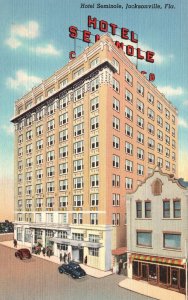 Vintage Postcard Hotel Seminole South's Finest Hotel Building Jacksonville Fla.