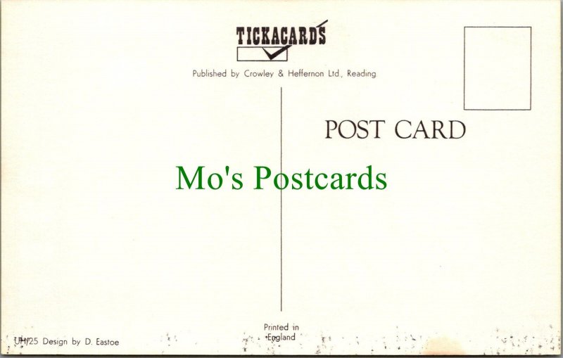 Holiday Greetings Postcard - Sunbathing on Lilo   SW11751