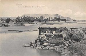 Aswan Egypt Assouan Ruines de Cleopara Savoy Hotel Antique Postcard L2424