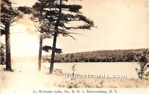 Welcome Lake Narrowsburg NY Unused