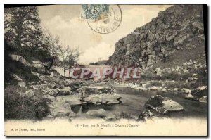 Old Postcard Crozant Bridge Sedelle