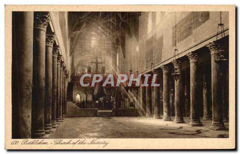 Postcard Old Bethlehem Church Of The Nativity