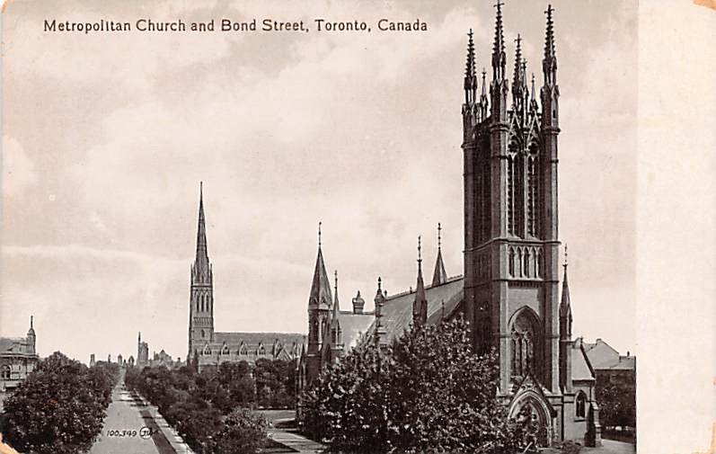 Metropolitan Church and Bond Street Toronto Unused 