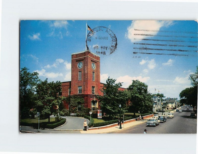 Postcard Main Street, Melrose, Massachusetts