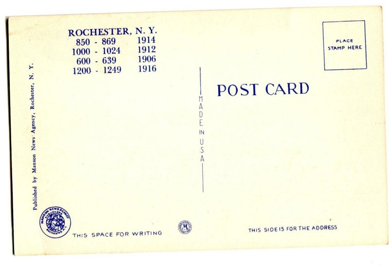 Postcard Typical Rochester Rail Equipment Railroad Trains