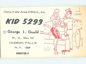 Pre-1980 RADIO CARD - Hudson Falls - Near Glens Falls & Queensbury NY AH1342