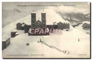 Postcard Old Pilgrimage of Our Lady of La Salette in winter for General Prope...