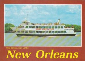 Louisiana New Orleans M/V Bayoy Jean Lafitte Cruise BOat At Toulouse Street W...