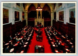 Canadian Senate In Session, Centre Block, House Of Parliament, Ottawa Postcard