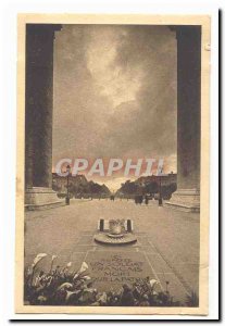 Paris (8th) Tomb of the Unknown Soldier Old Postcard
