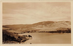 G42/  RPPC Postcard Vernon British Columbia BC Canada Kalamalka Lake c30s