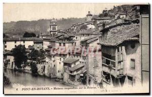 Pont en Royans - Hanging Houses on the Bourne - Old Postcard