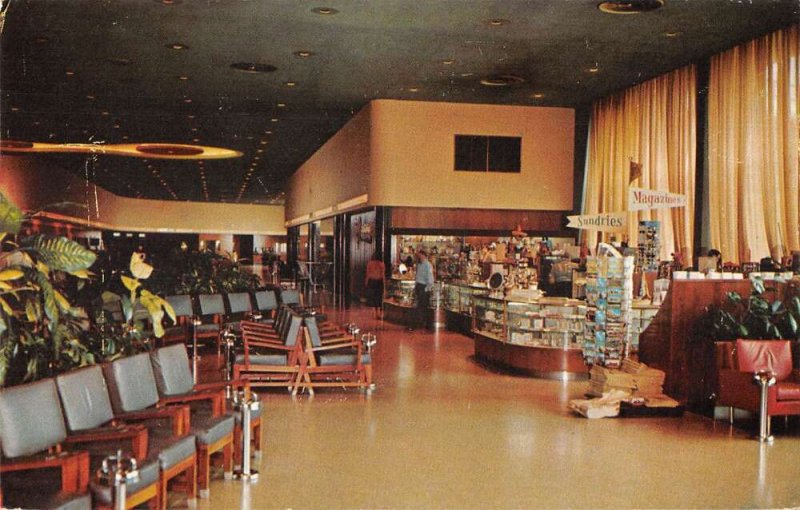 Houston Texas International Airport Interior Postcard Display Vintage PC AA57077