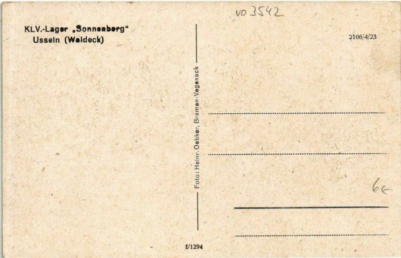 CPA AK Usseln KLV-Lager Sonnenberg GERMANY (1018574)
