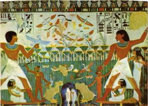 CPM EGYPTE Tomb of Noble Nakht. Nakht hunting birds and spearing fish (343955)