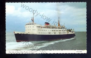 f2382 - IOMSPCo. Ferry - Lady of Mann - built 1976 - postcard