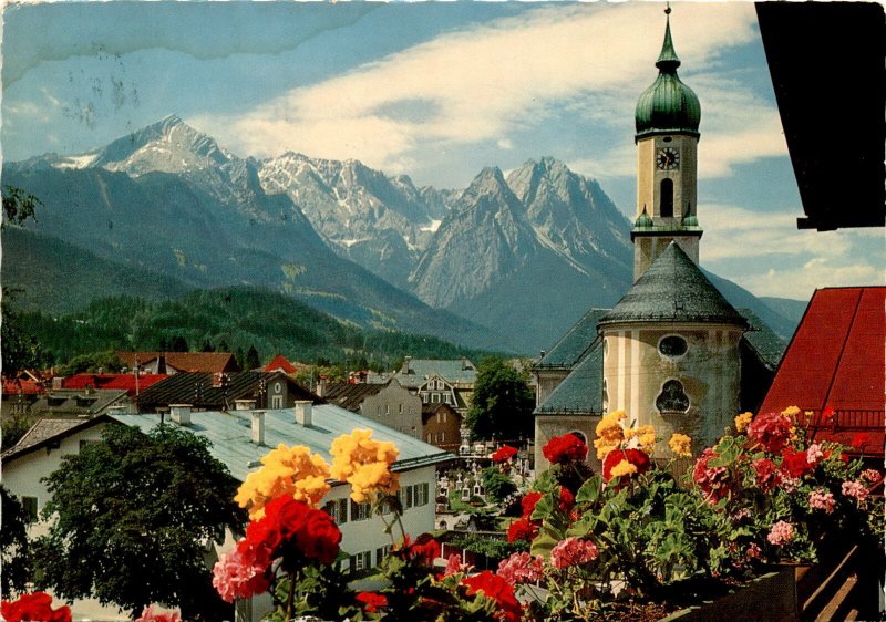 Garmisch-Partenkirchen, postcard, sender, Germany, U.S. military person Postcard