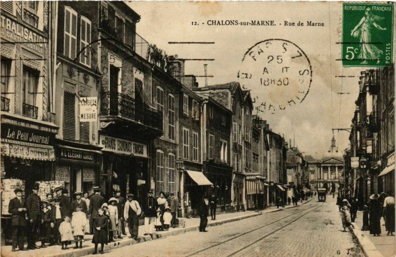 CPA CHALONS-sur-MARNE Rue de Marne (864549)